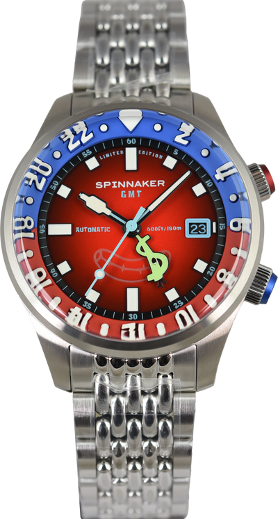 Spinnaker Bradner GMT Spongeob SquarePants Bubbly Grins SP-5162-22 Limited Edition (Pre-owned)