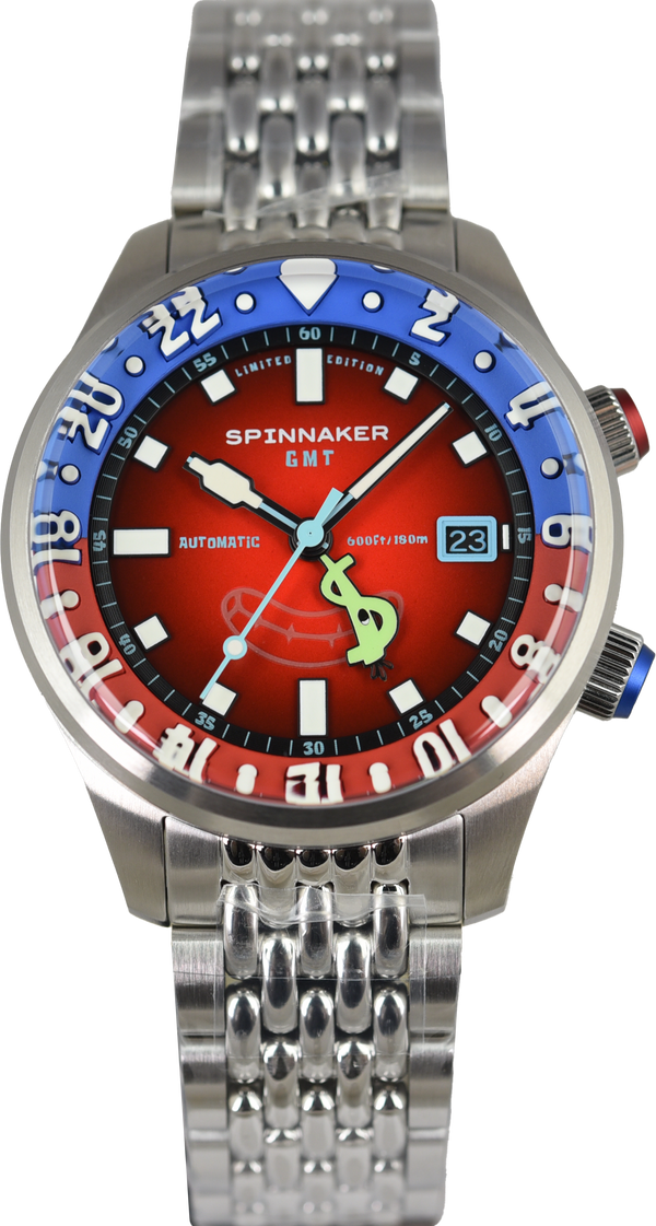 Spinnaker Bradner GMT Spongeob SquarePants Bubbly Grins SP-5162-22 Limited Edition (Pre-owned)