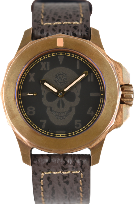 Montres Militaire Officier de Marine Bronze Skull (Pre-owned)