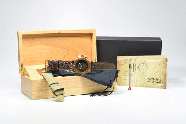 Montres Militaire Officier de Marine Bronze Skull (Pre-owned)