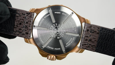 Montres Militaire Officier de Marine Bronze Skull (Pre-owned)