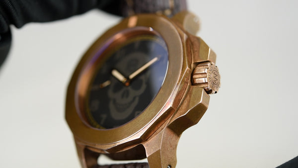 Montres Militaire Officier de Marine Bronze Skull (Pre-owned)
