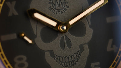 Montres Militaire Officier de Marine Bronze Skull (Pre-owned)