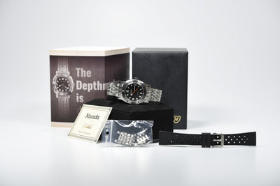 Nivada Grenchen Depthmaster Pac-man White 14102A04 (Pre-owned)