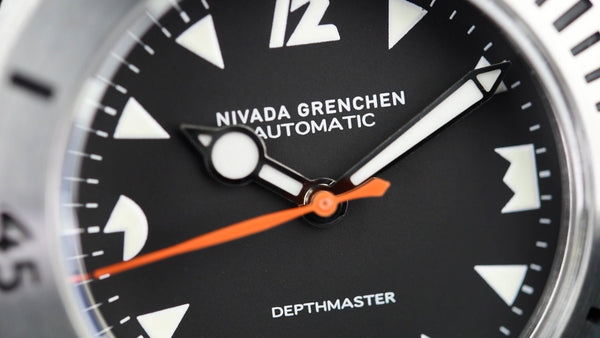 Nivada Grenchen Depthmaster Pac-man White 14102A04 (Pre-owned)