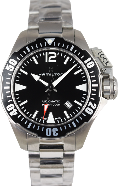 Hamilton Khaki Navy Frogman Auto H77605135 (Pre-owned)