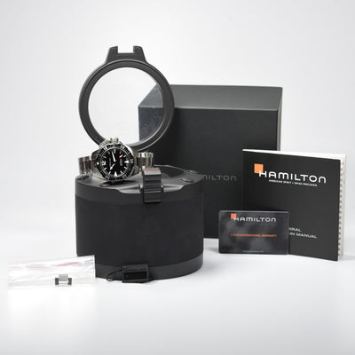 Hamilton Khaki Navy Frogman Auto H77605135 (Pre-owned)