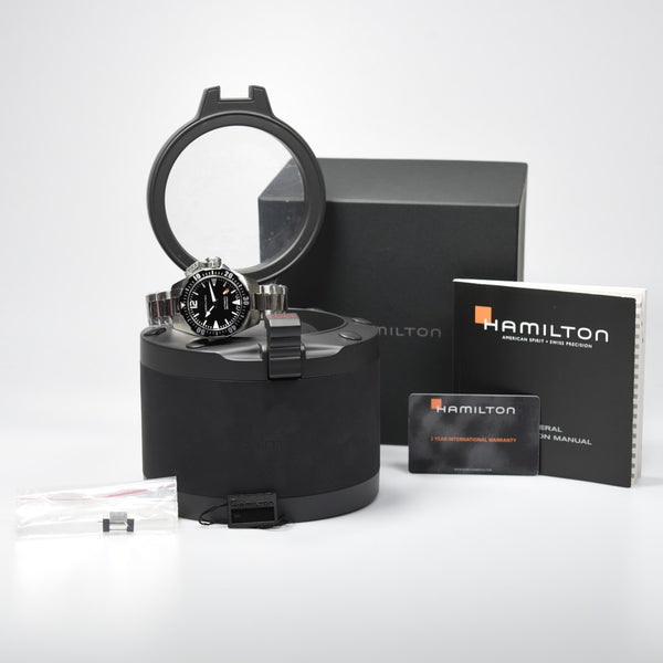 Hamilton Khaki Navy Frogman Auto H77605135 (Pre-owned)