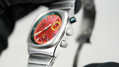 Brew x Worn & Wound Metric Chrono Regulators Ruby Red Limited Edition (Pre-owned)