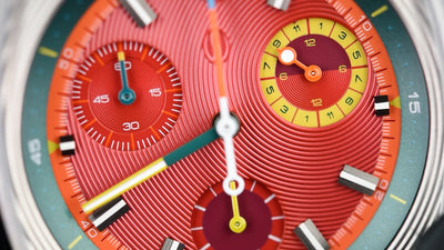 Brew x Worn & Wound Metric Chrono Regulators Ruby Red Limited Edition (Pre-owned)