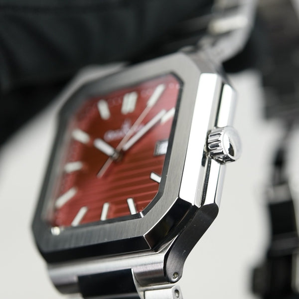 Oceaneva Tenuis Ultra-Thin Swiss Movement Burgundy (Pre-owned)