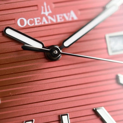 Oceaneva Tenuis Ultra-Thin Swiss Movement Burgundy (Pre-owned)
