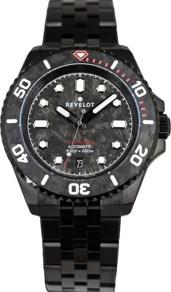 Revelot Hexmariner 39 Marble Carbon Black DLC (Pre-owned)