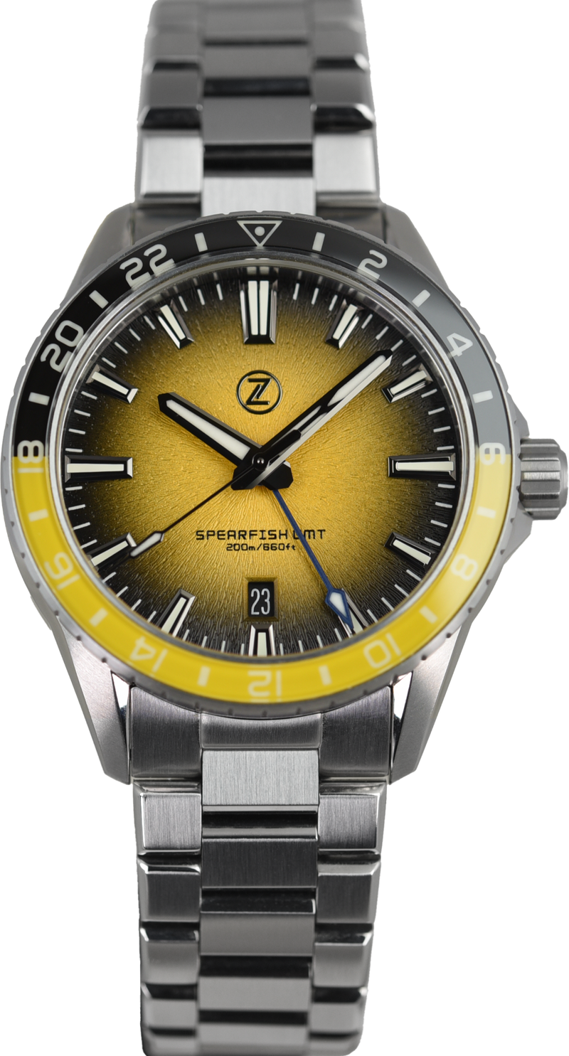Zelos Spearfish GMT Bumblebee (Pre-owned) - SeriousWatches.com Zelos Spearfish GMT Bumblebee (Pre-owned) - SeriousWatches.com