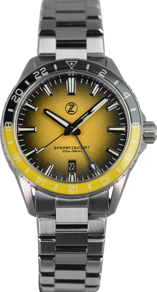 Zelos Spearfish GMT Bumblebee (Pre-owned) - SeriousWatches.com