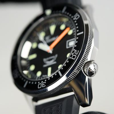 Squale 50 Atmos Black 1521-026/A 1521CL.VO (Pre-owned)