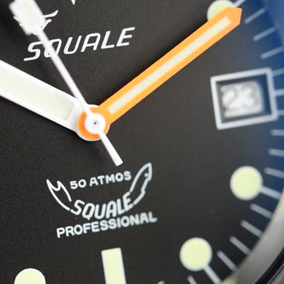 Squale 50 Atmos Black 1521-026/A 1521CL.VO (Pre-owned)