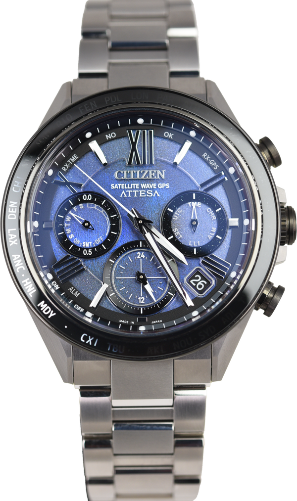 Citizen Attessa Satellite Wave GPS CC4075-50L UNITE with BLUE Limited Edition (Pre-owned)