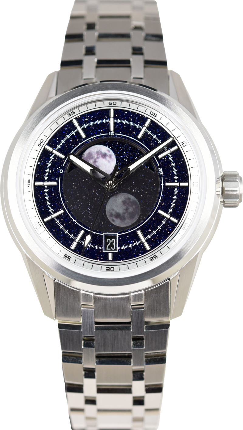 Zelos Helica Moonphase Aventurine (Pre-owned) - SeriousWatches.com