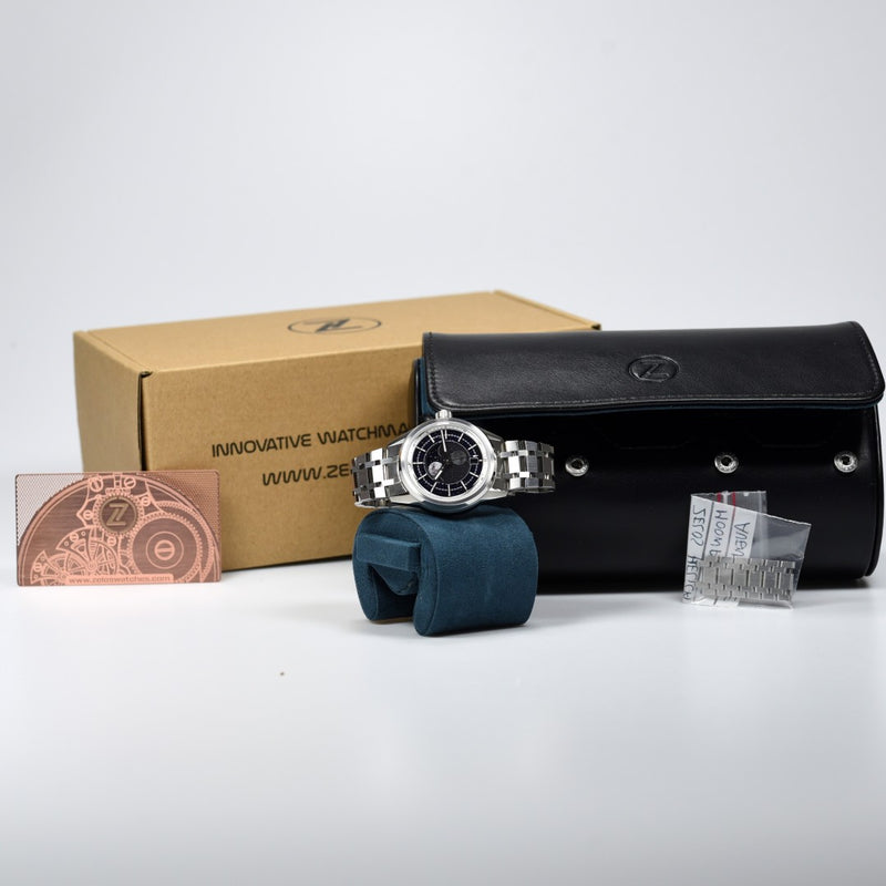 Zelos Helica Moonphase Aventurine (Pre-owned) - SeriousWatches.com