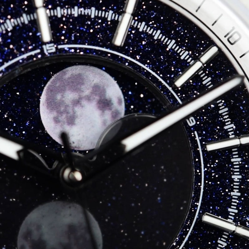 Zelos Helica Moonphase Aventurine (Pre-owned) - SeriousWatches.com