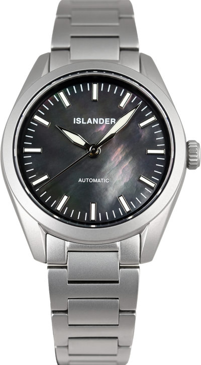 Islander Watch Thunderbolt Pilot Black Mother of Pearl Dial #ISL-322 (Pre-owned)