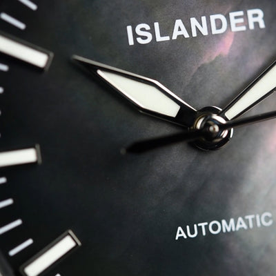 Islander Watch Thunderbolt Pilot Black Mother of Pearl Dial #ISL-322 (Pre-owned)