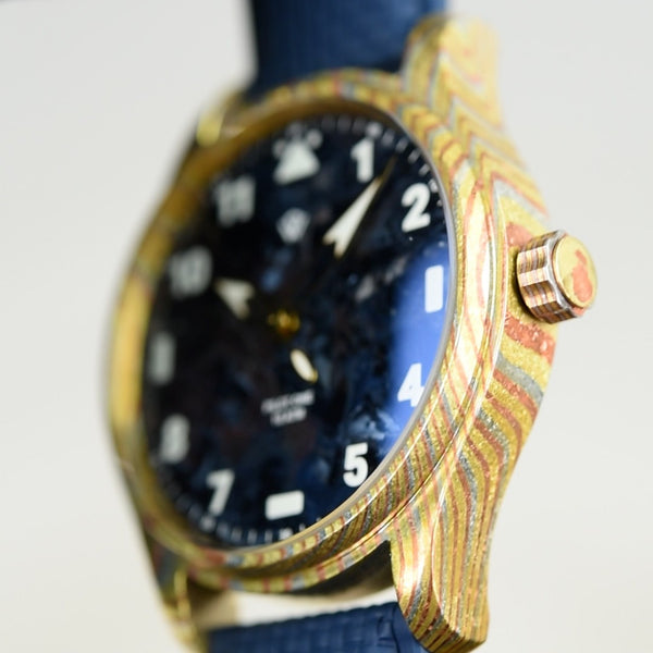 Wicked Watch Anniversary Flieger Mokume Gane Pietersite (Pre-owned)