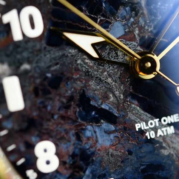 Wicked Watch Anniversary Flieger Mokume Gane Pietersite (Pre-owned)