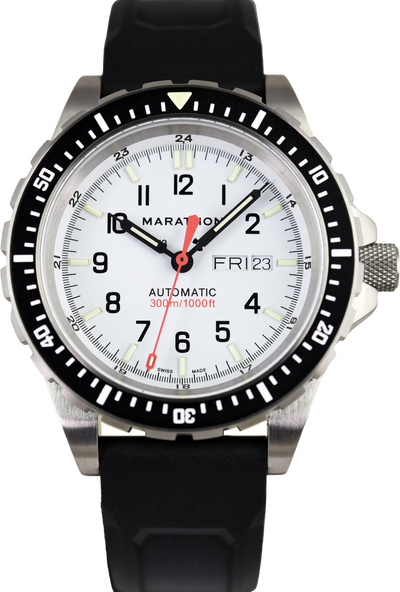 Marathon 46mm Arctic Jumbo Day/Date Automatic Rubber JDD