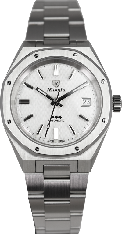 Nivada F77 SST White MK2 38mm 69014A77 (Pre-owned)