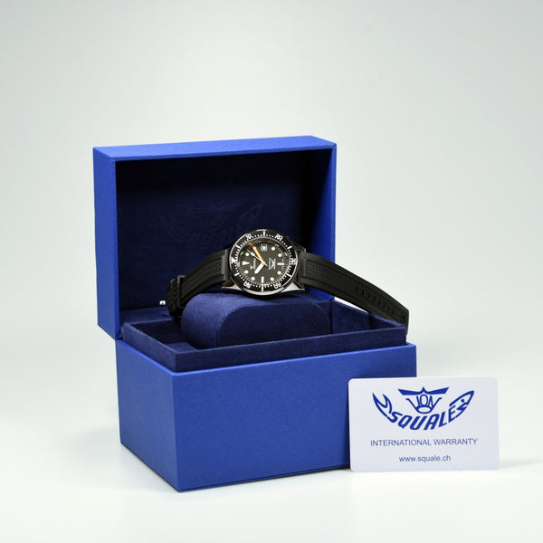 Squale 50 Atmos Black 1521-026/A 1521CL.VO (Pre-owned)