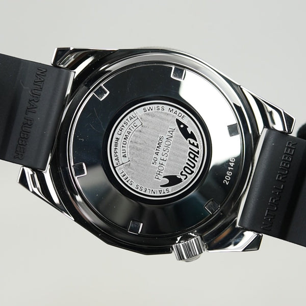 Squale 50 Atmos Black 1521-026/A 1521CL.VO (Pre-owned)