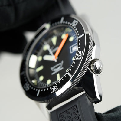 Squale 50 Atmos Black 1521-026/A 1521CL.VO (Pre-owned)