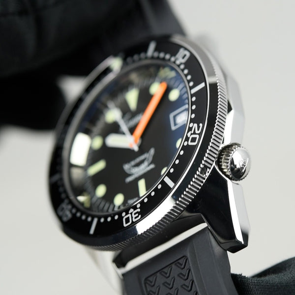 Squale 50 Atmos Black 1521-026/A 1521CL.VO (Pre-owned)