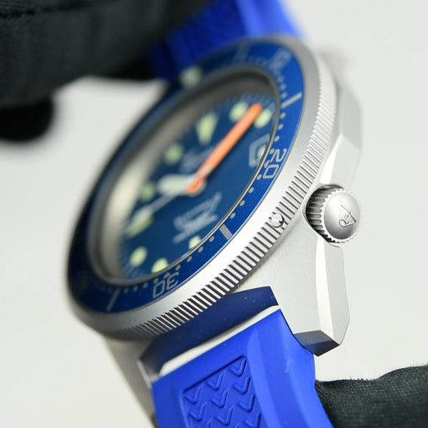Squale 50 Atmos Blue Blasted 1521-026/A 1521BLUEBL (Pre-owned)