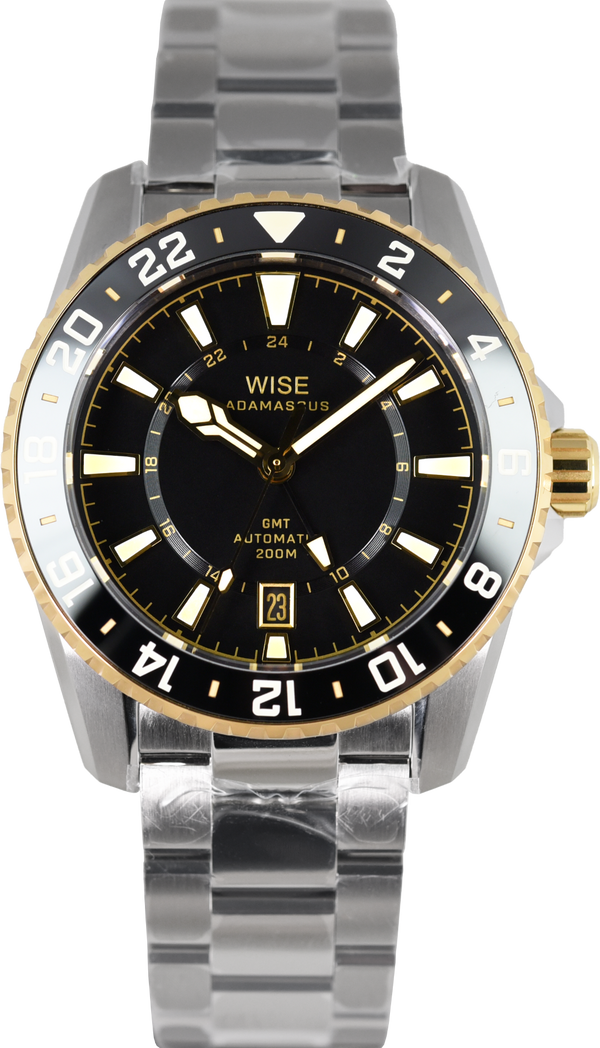 Wise Adamascus True GMT 18k Gold Cap ADX101YG (Pre-owned)