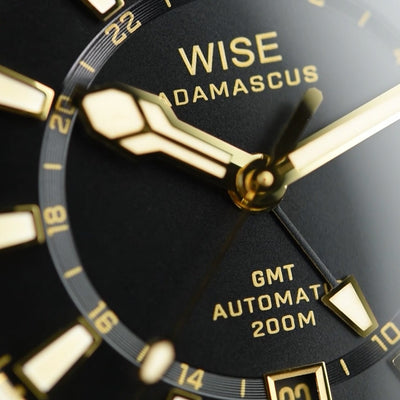 Wise Adamascus True GMT 18k Gold Cap ADX101YG (Pre-owned)
