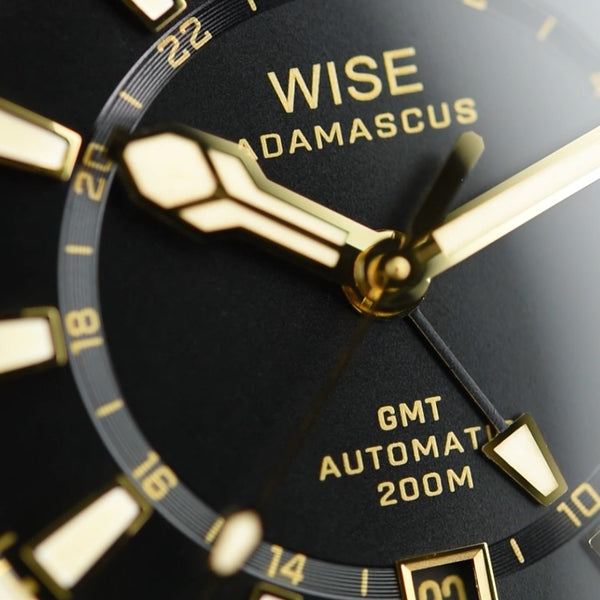 Wise Adamascus True GMT 18k Gold Cap ADX101YG (Pre-owned)