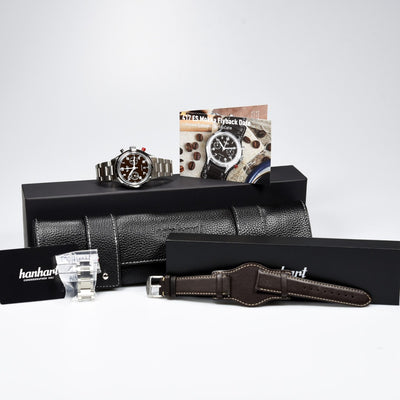 Hanhart 417 ES Mocha Flyback Date 42mm Limited Edition (Pre-owned)