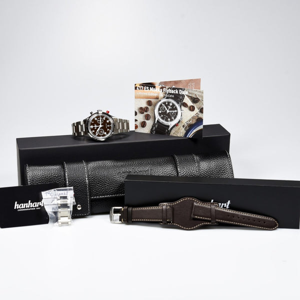 Hanhart 417 ES Mocha Flyback Date 42mm Limited Edition (Pre-owned)