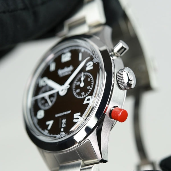 Hanhart 417 ES Mocha Flyback Date 42mm Limited Edition (Pre-owned)