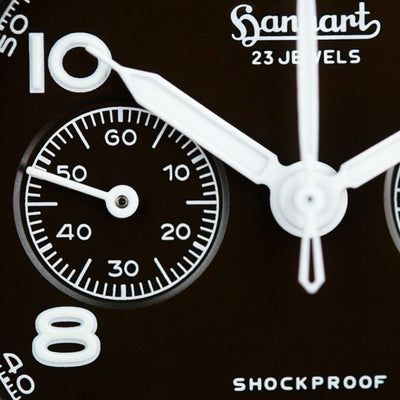 Hanhart 417 ES Mocha Flyback Date 42mm Limited Edition (Pre-owned)