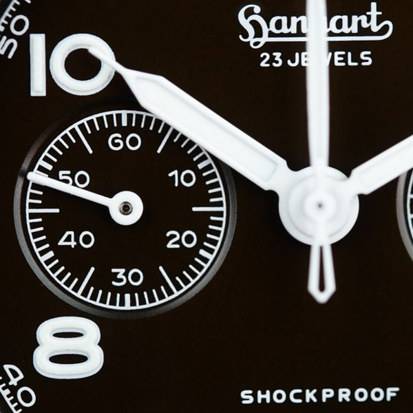 Hanhart 417 ES Mocha Flyback Date 42mm Limited Edition (Pre-owned)