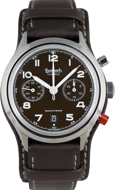 Hanhart 417 ES Mocha Flyback Date 42mm Limited Edition (Pre-owned)