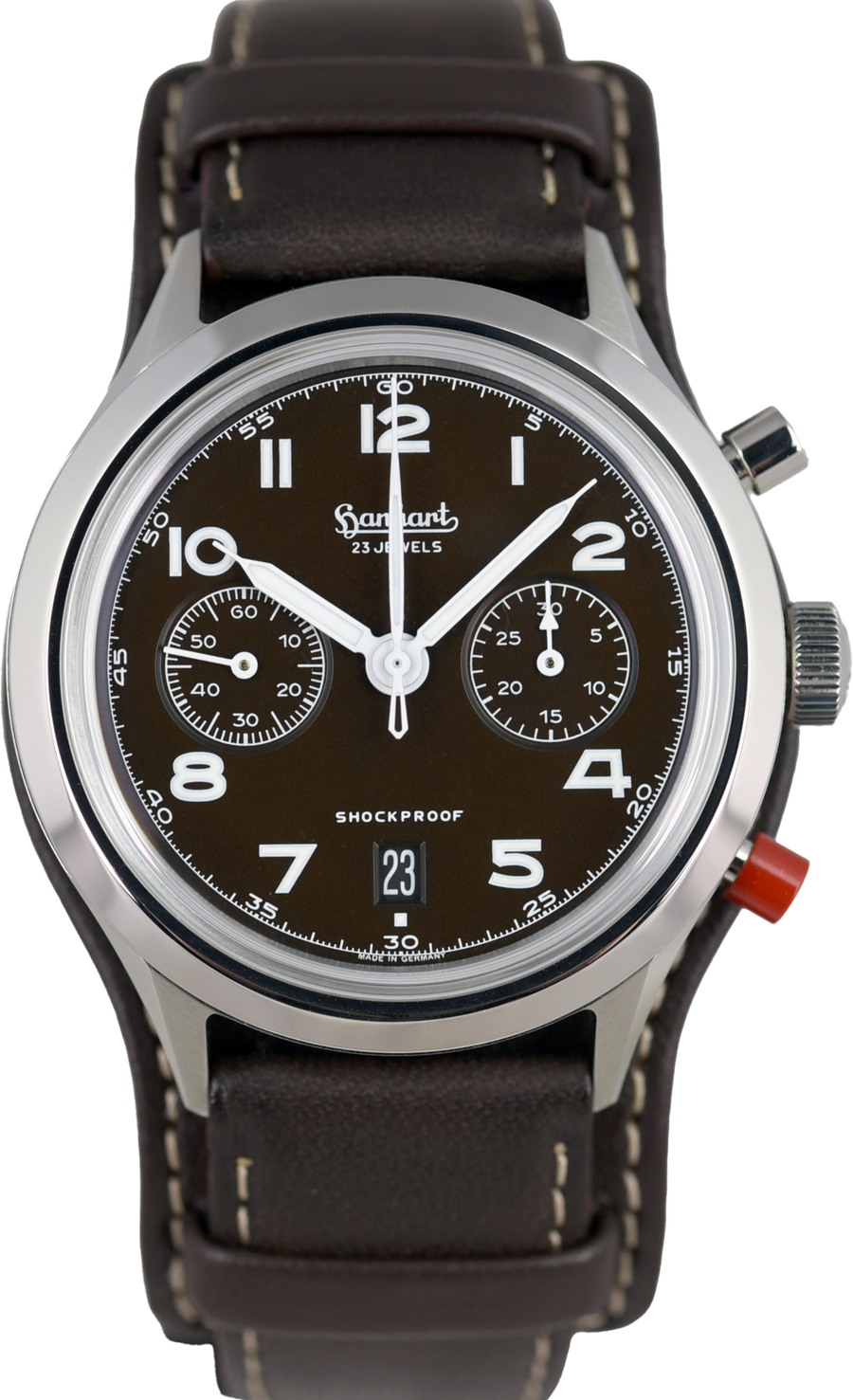 Hanhart 417 ES Mocha Flyback Date 42mm Limited Edition (Pre-owned)