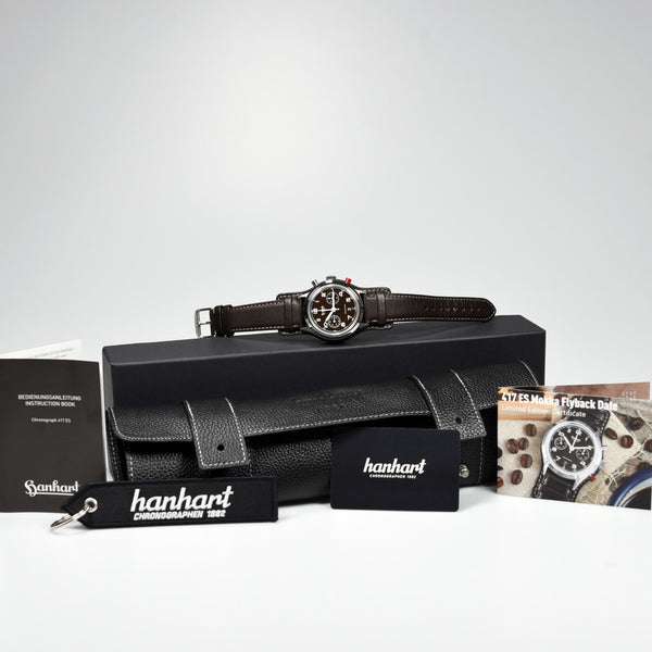 Hanhart 417 ES Mocha Flyback Date 42mm Limited Edition (Pre-owned)