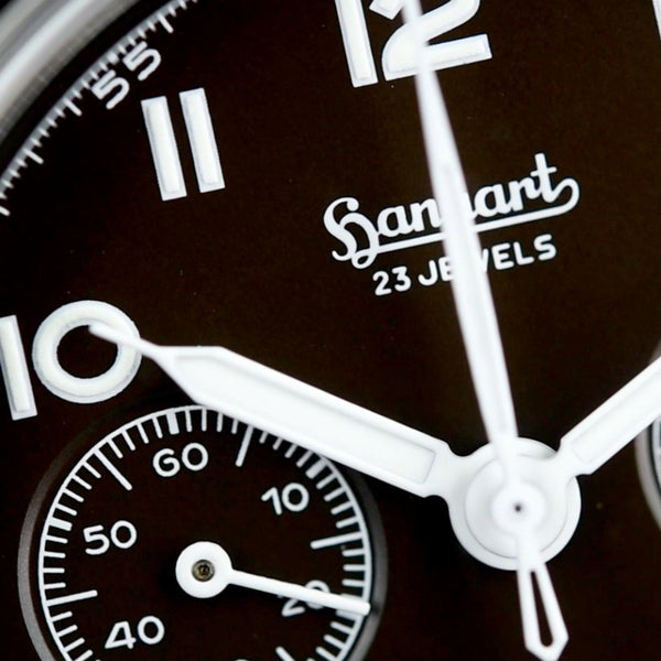 Hanhart 417 ES Mocha Flyback Date 42mm Limited Edition (Pre-owned)