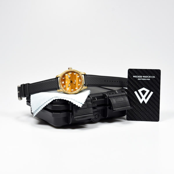 Wicked Watch Anniversary Flieger Mokume Gane Tiger Eye (Pre-owned)