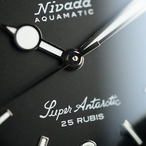 Nivada Grenchen Super Antarctic 3.6.9 38mm Black 32039A04 (Pre-owned)